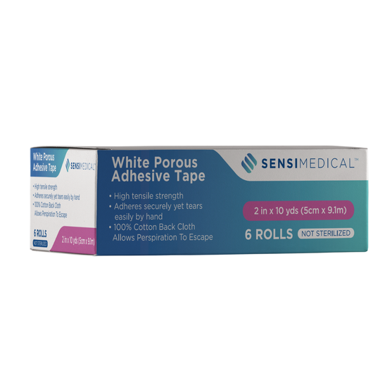 White Porous Adhesive Tape — 2 in x 10 yds