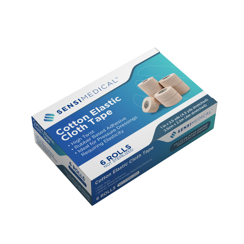 Cotton Elastic Cloth Tape — 1 in x 2.5 yds