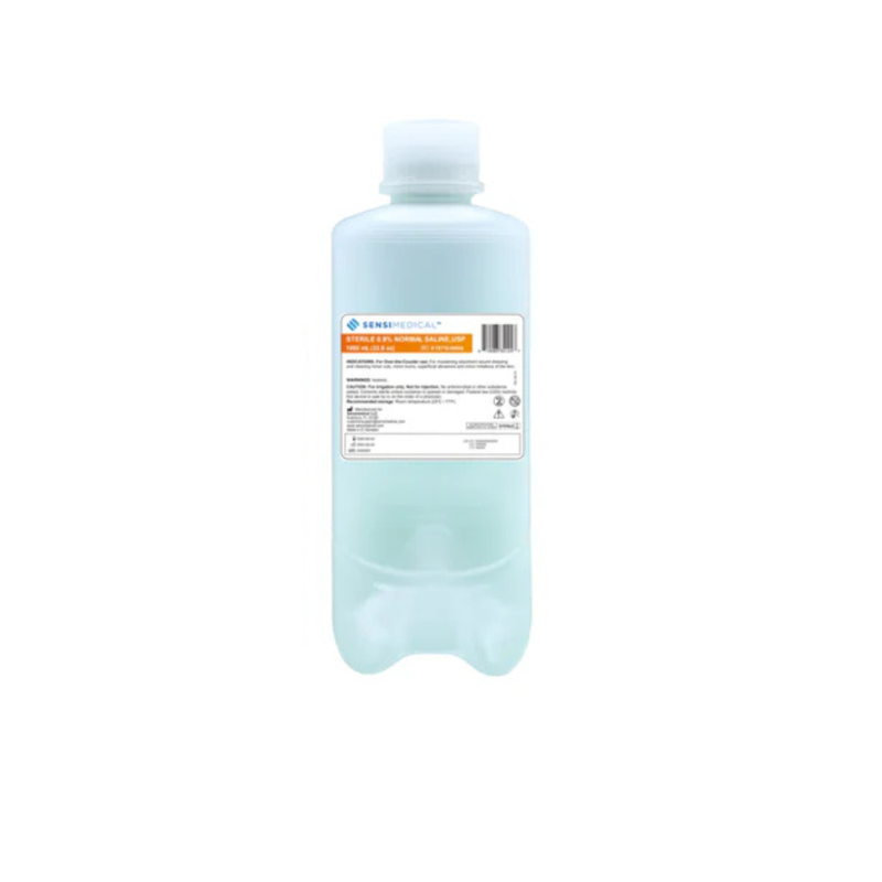 Sensimedical Sterile 0.9% Normal Saline for Irrigation, USP  — 1000 mL Bottle