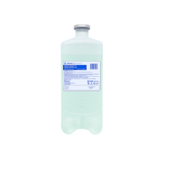 Sensimedical Sterile Water for Inhalation, USP — 1000 mL Bottle (Spikeable, Pourable & Hangable)