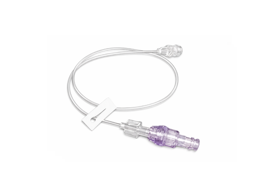 Straight-Type Extension Set, 14 in, Clear, 0.54 mL