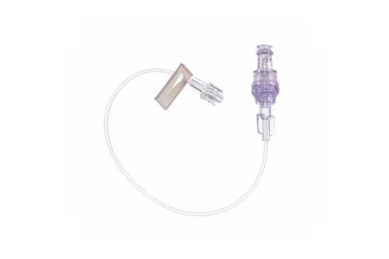 Straight-Type Extension Set, 8 in, Clear, 0.43 mL