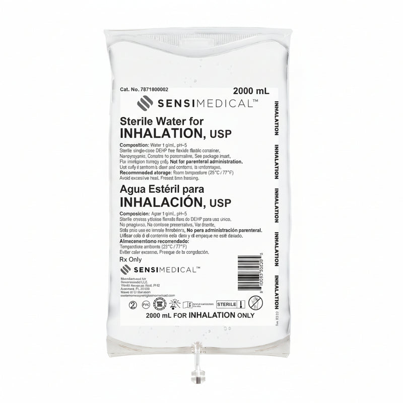 Sensimedical Sterile Water for Inhalation, USP (2000mL Bag)