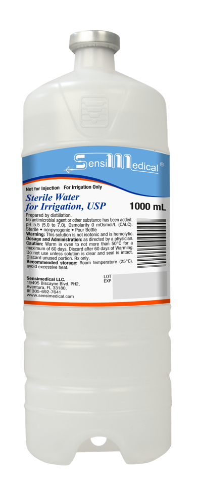 Sensimedical Sterile Water for irrigation, USP